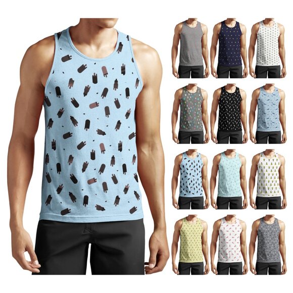 3-Pack Mens Muscle Active Athletic Moisture Wicking Fast Dry Breathable Tank Top - Picture 14 of 16